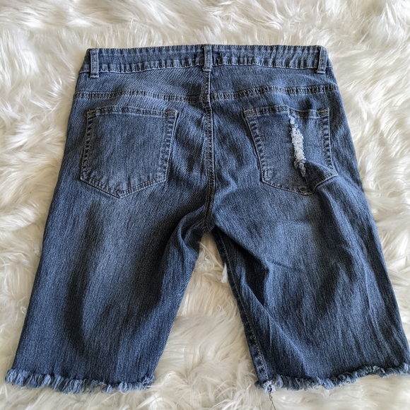Kroix Button Fly Jean Shorts - Picture 2 of 8